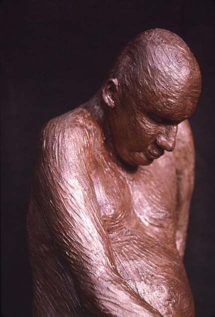 Apollo's Gift Sculpture in original clay with patina