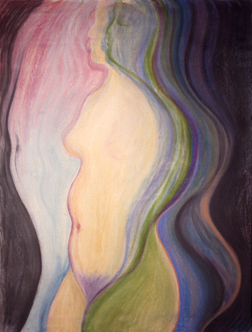 My Ghost Pastel Drawing