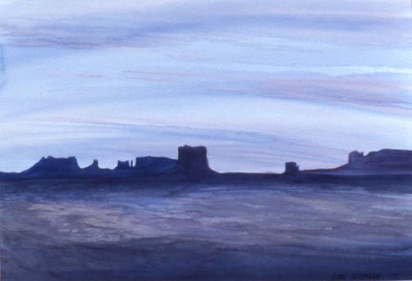 Valley of the Gods II watercolor painting Zoras Garden Lore Stephan