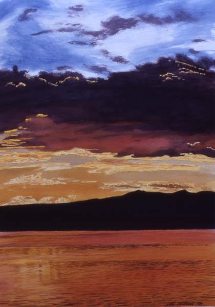 Mt. Baldy Arizona watercolor painting Zoras Garden Lore Stephan