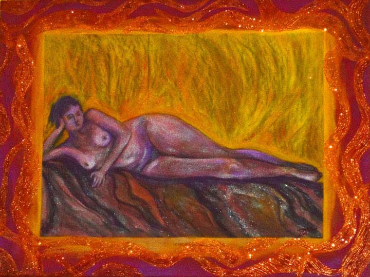 Odalesque - Acrylic Painting